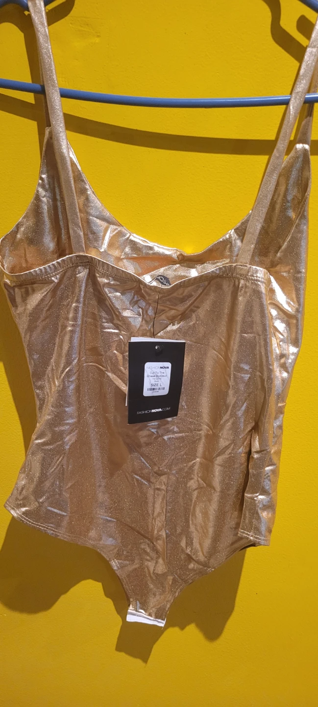 Fashion Nova Gold Cut To The Chase Bodysuit - photo 3