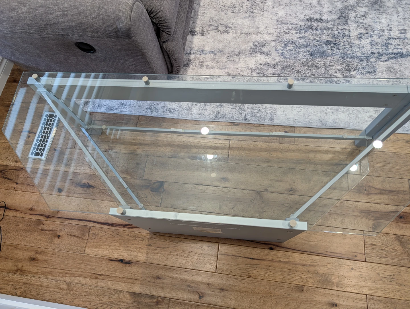 Glass TV table - photo 5