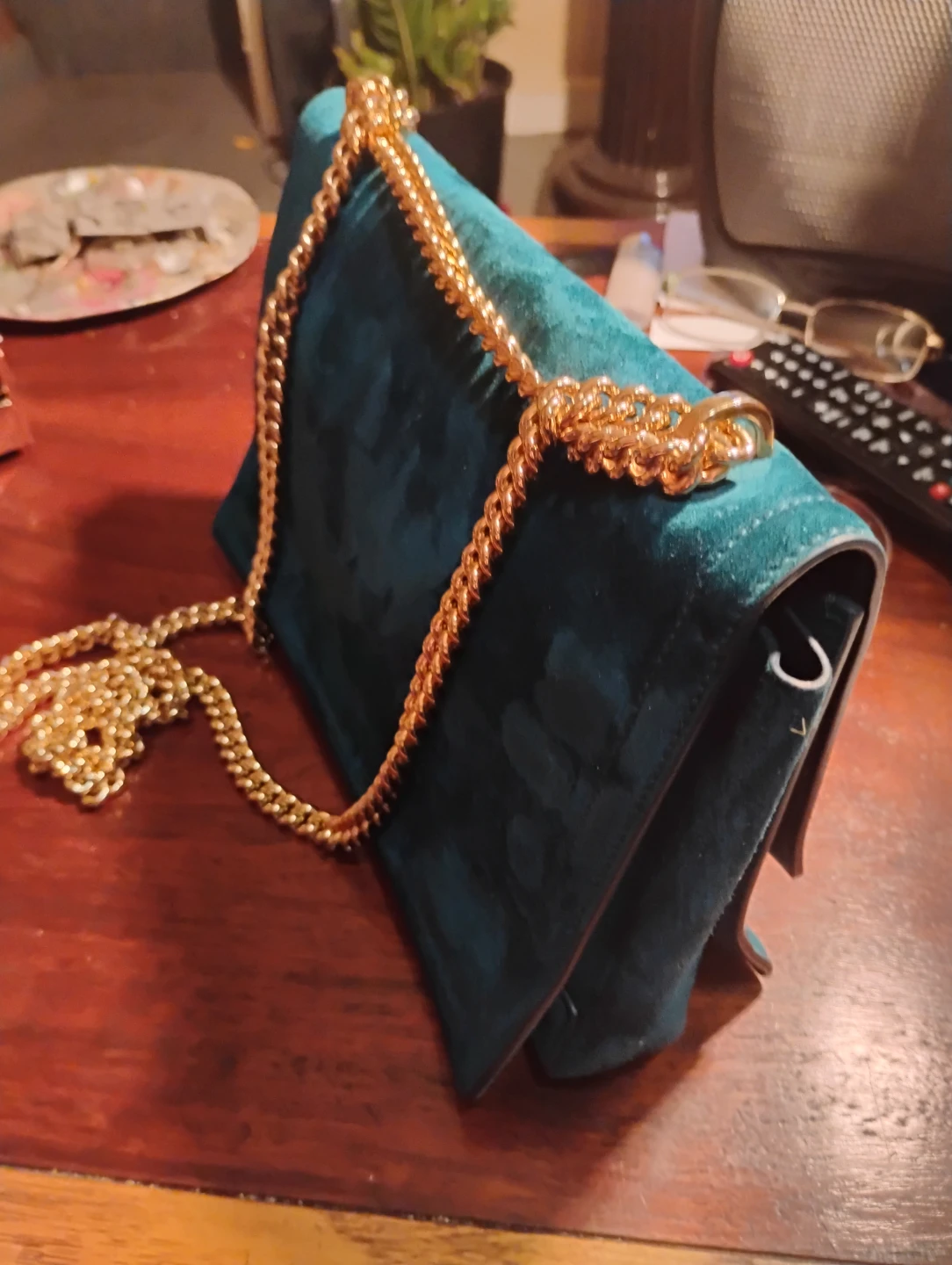 Salvatore Ferragamo Velvet Shoulder Bag - photo 3