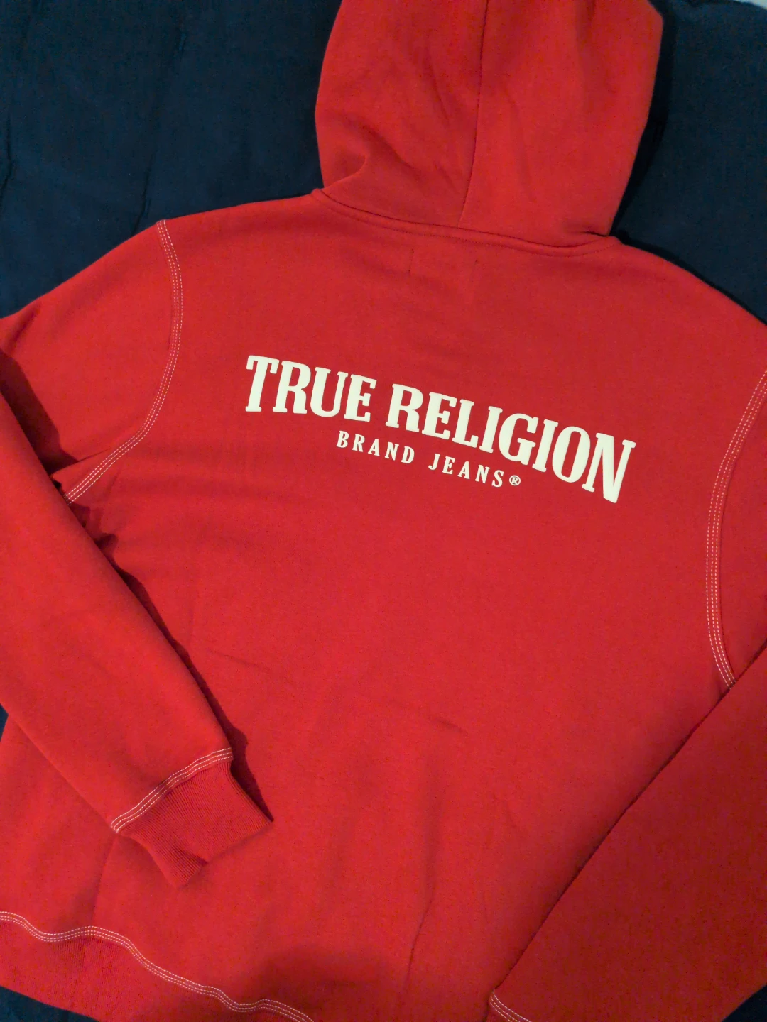 True Religion Zip Hoodie - Jester Red