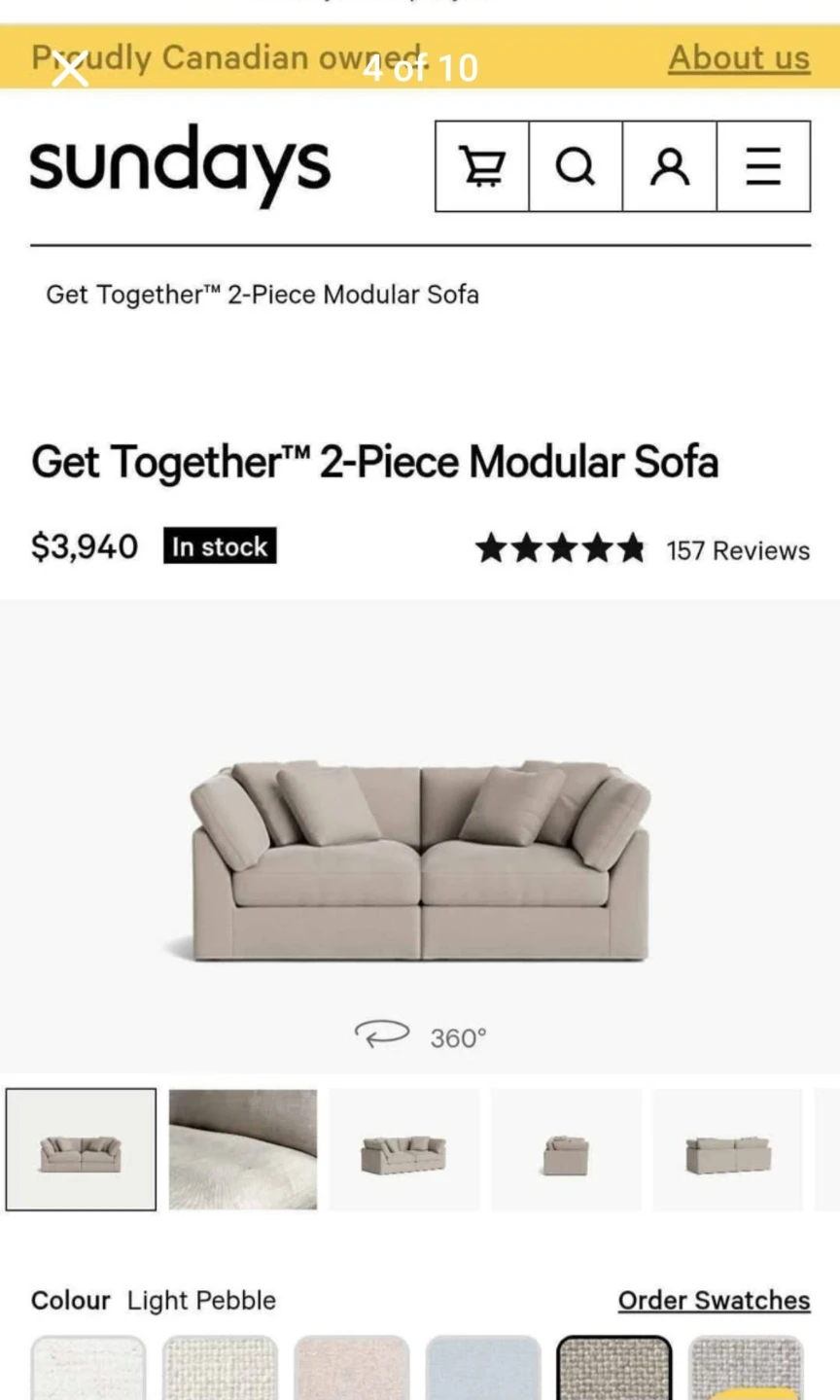 Sundays Get Together 2-Piece Modular Sofa - photo 2