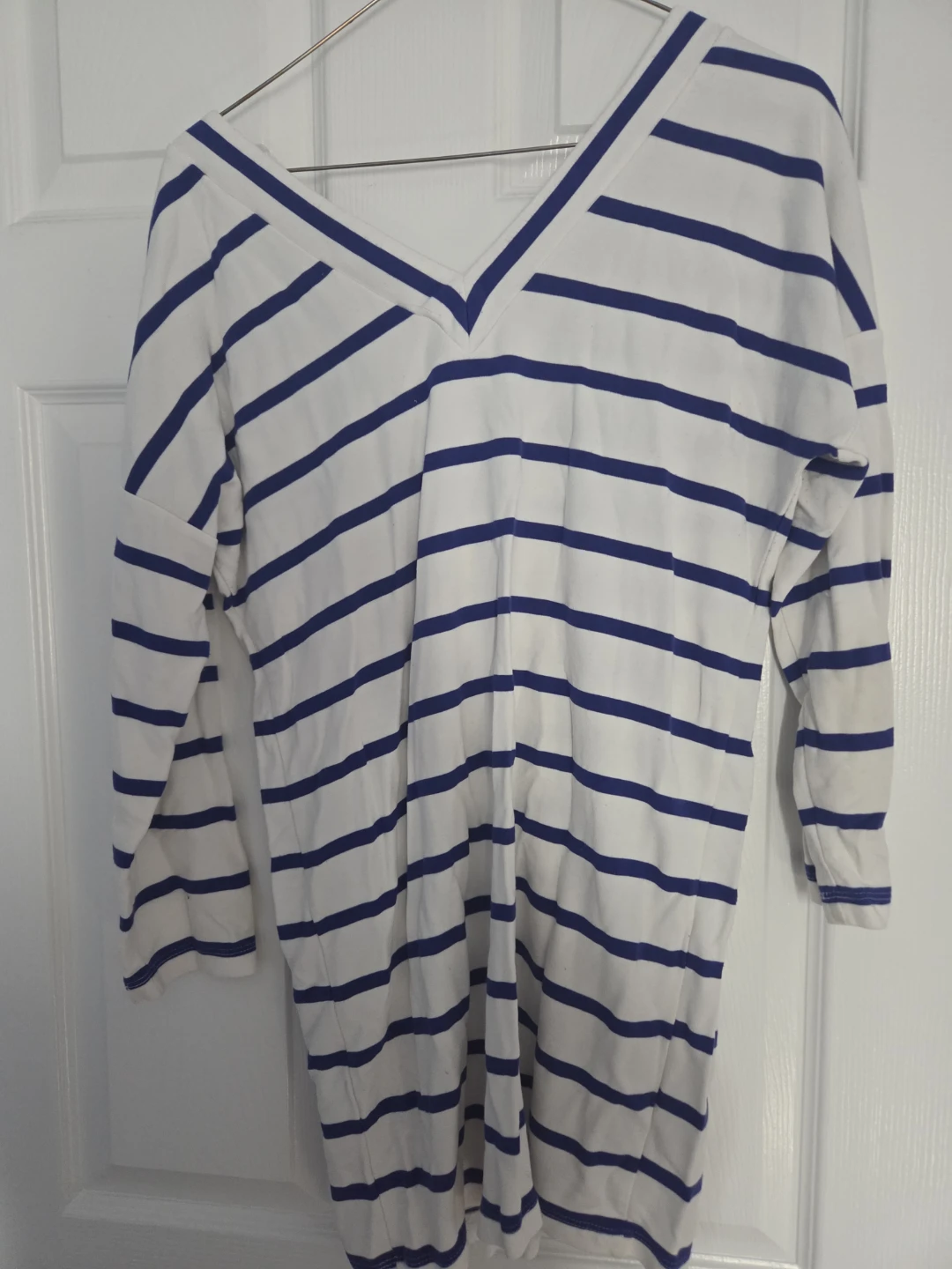 Thyme Striped V-Neck Shirt - photo 2