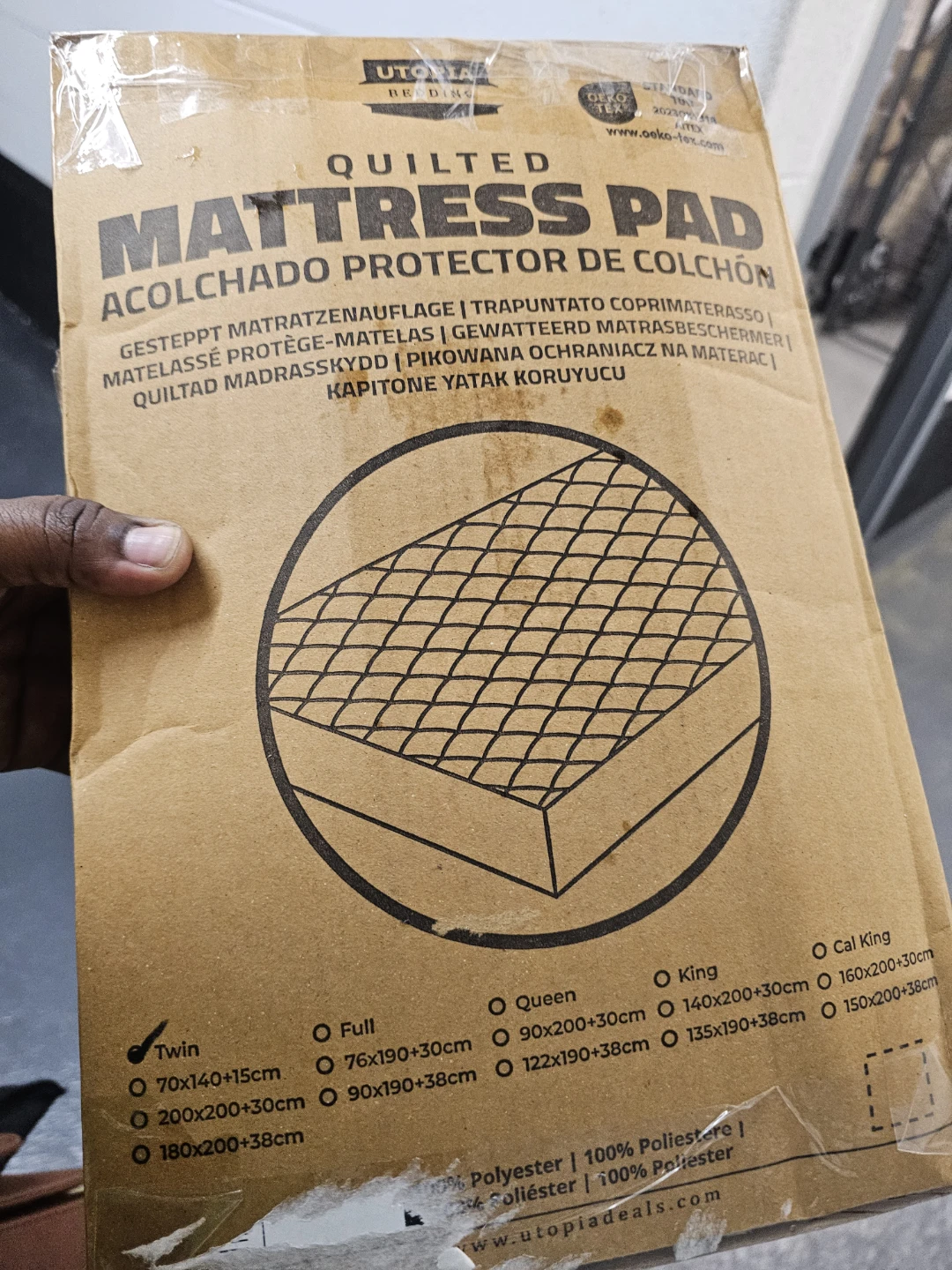 Quilted Mattress Pad - Twin Size - photo 3
