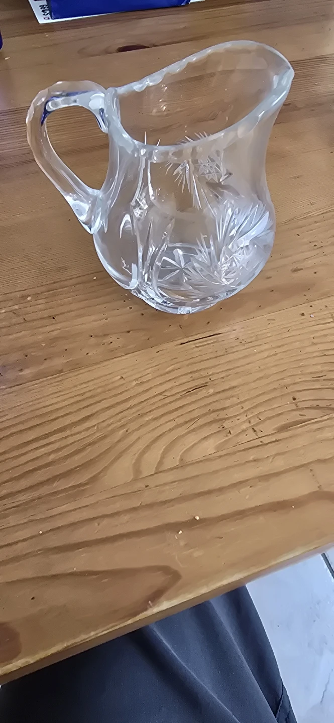 Vintage Crystal Cream and Sugar Set - photo 2
