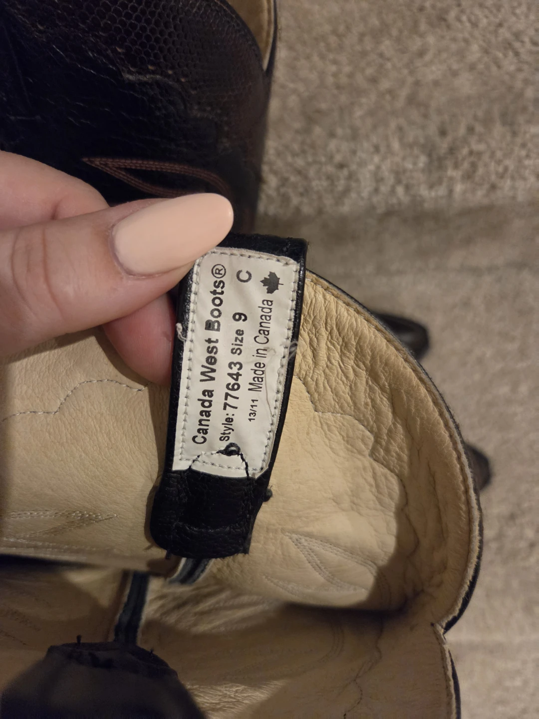 Canada West Boots Cowboy Boots Size 9 - photo 3
