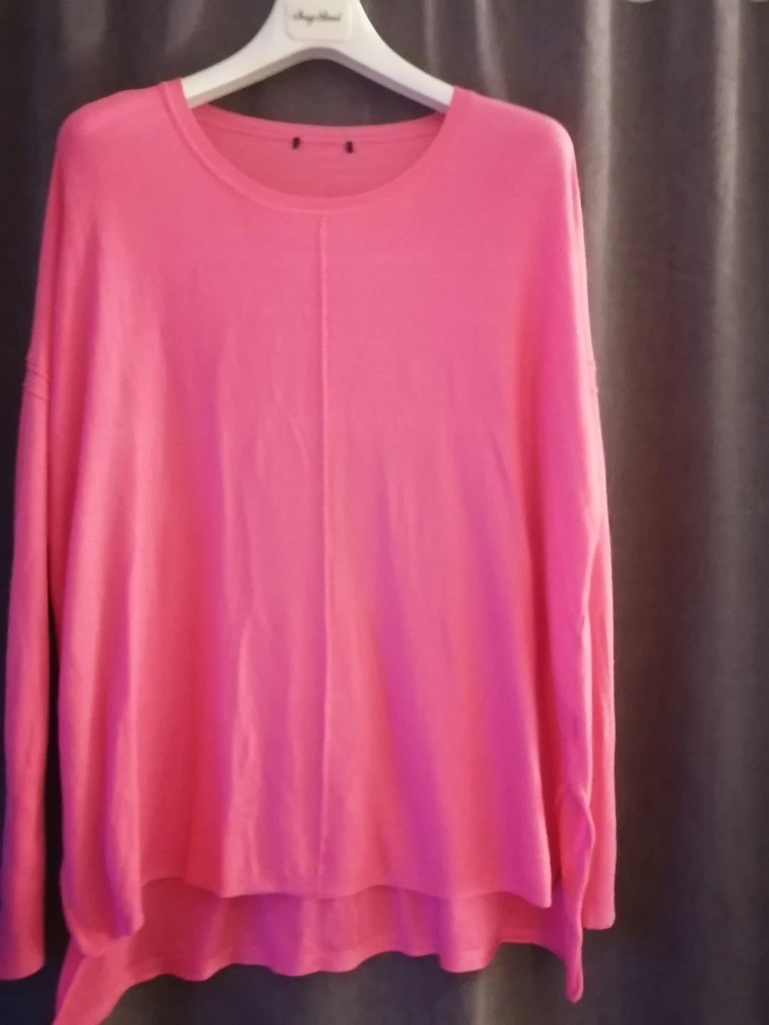 Pink Long Sleeve Knit Sweater (L)