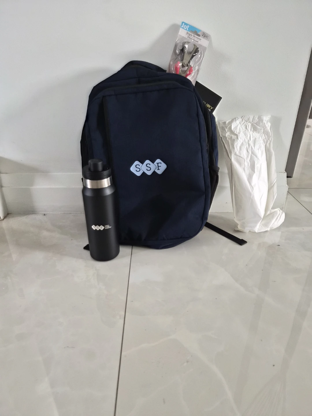 SSF Backpack and Water Bottle Set