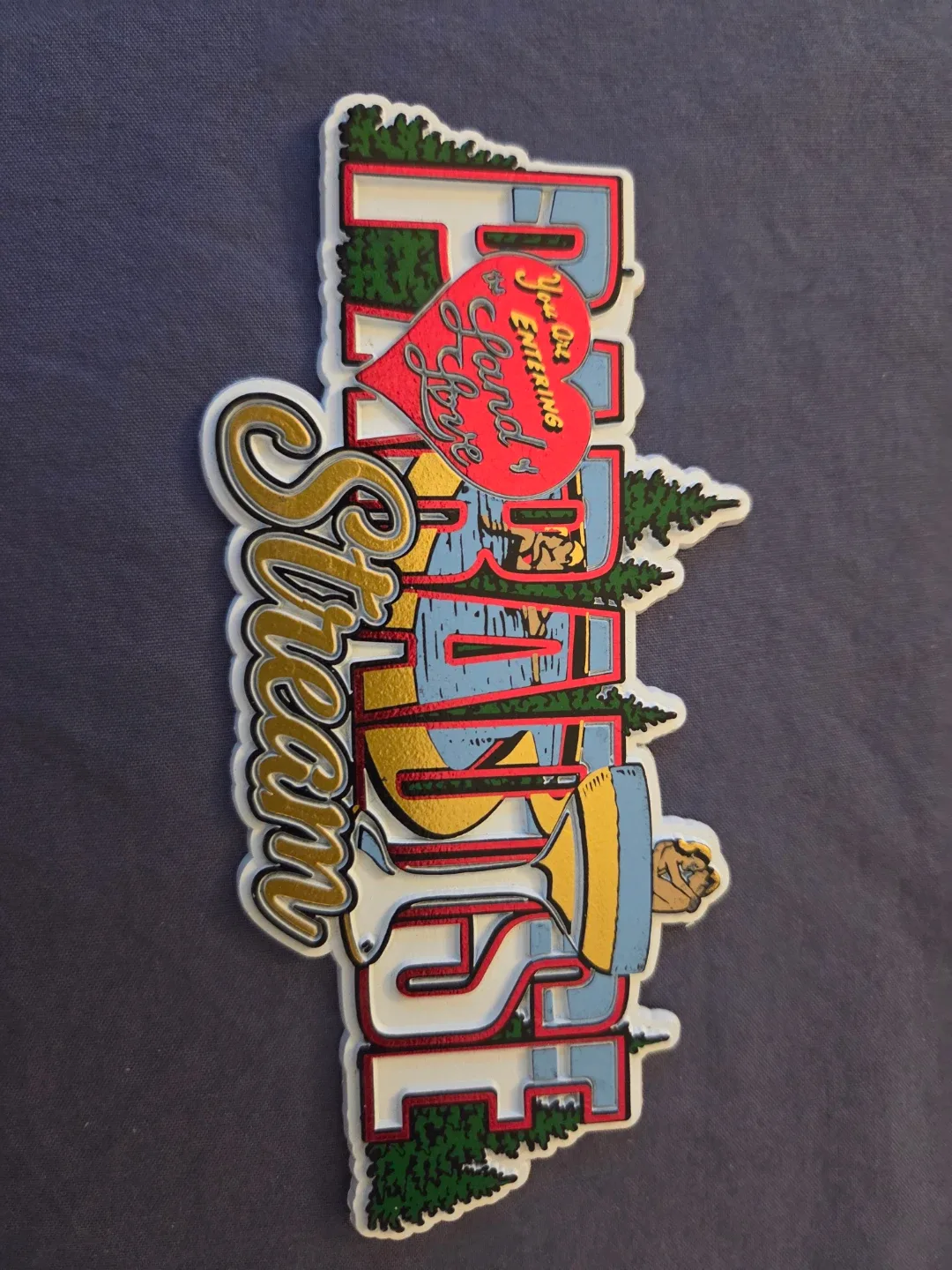 Paradise Stream Souvenir Magnet 🏈