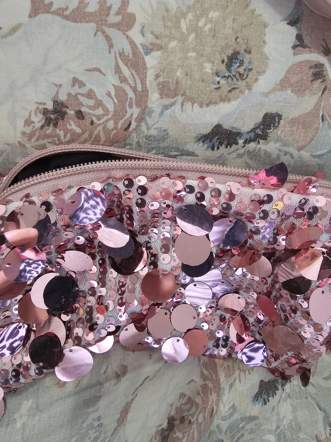 Pink Sequined Shoulder Bag - photo 4