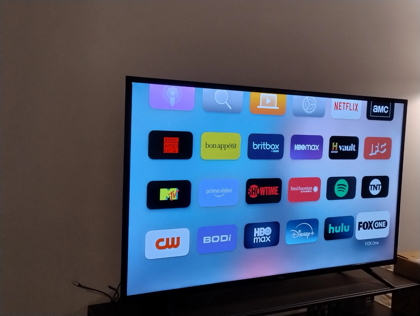 TCL 49" flat screen LED TV