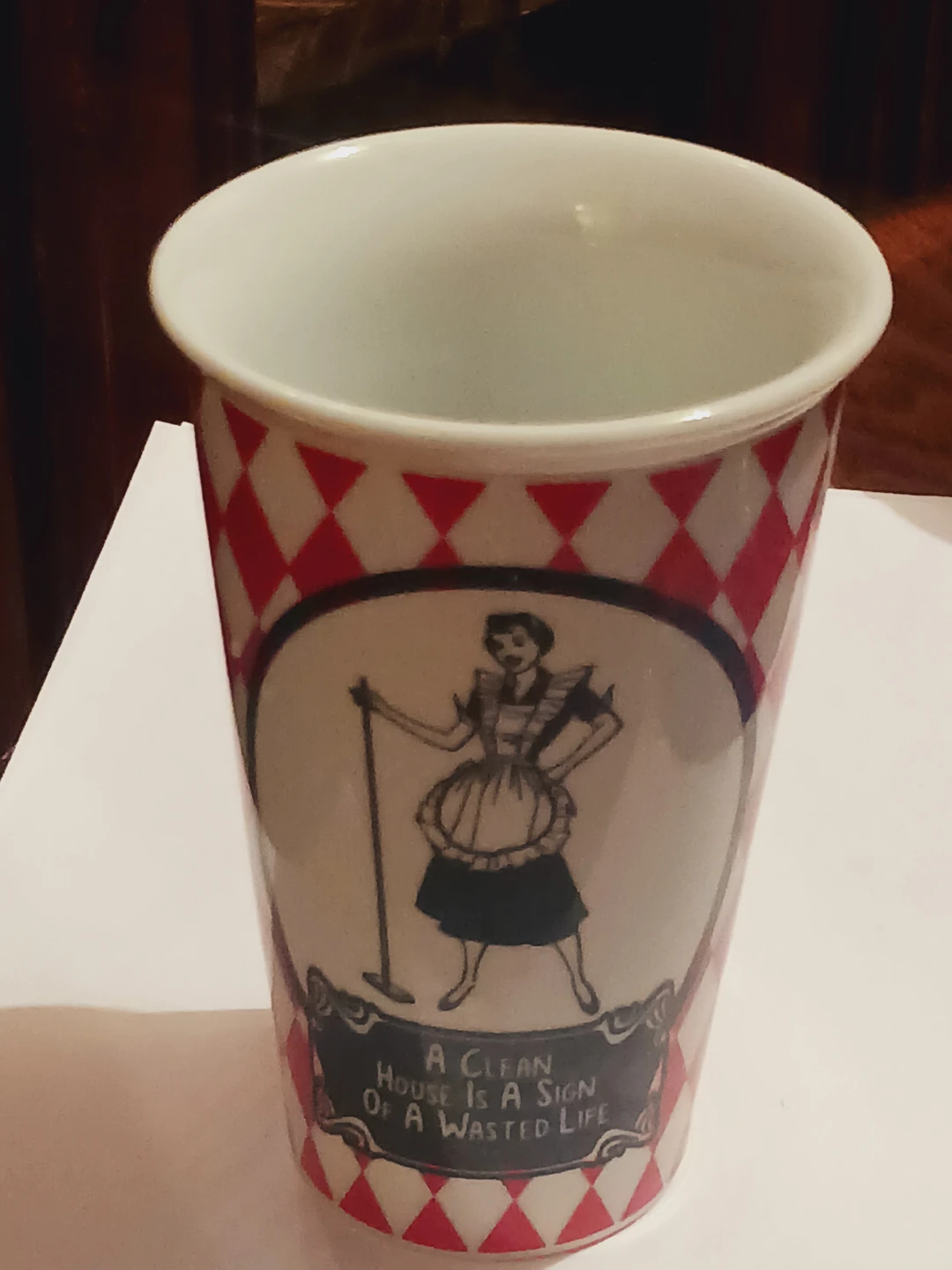 New!! Ceramic Mug - "A Clean House Is A Sign Of A Wasted Life" - photo 3