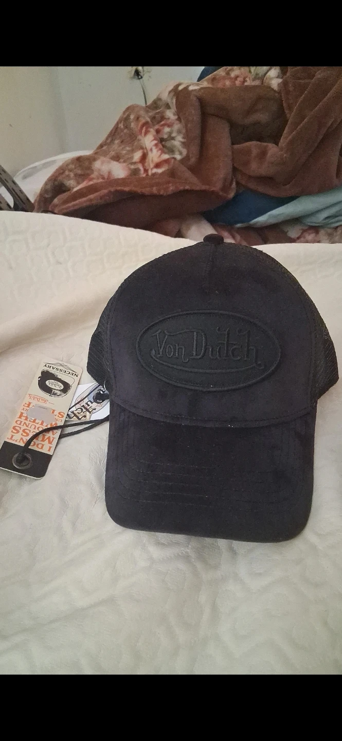 Von Dutch Black Trucker Hat