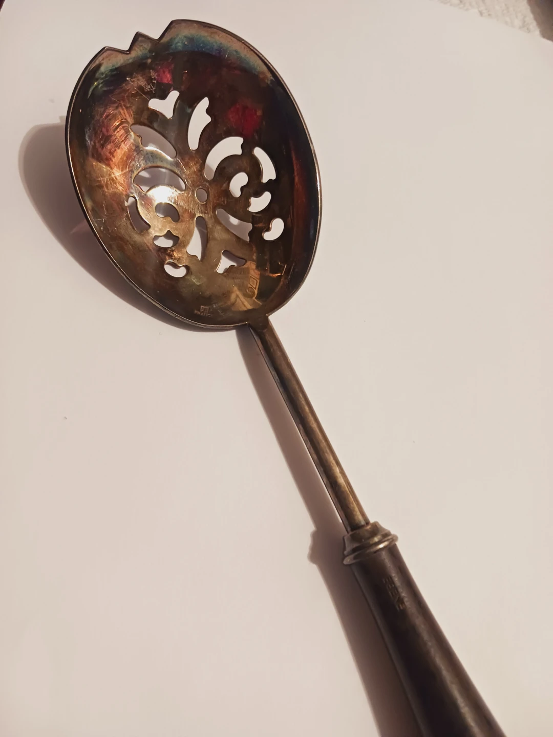 CHRISTOFLE FRANCE 🇫🇷 Stamped Filigree Serving Spoon - photo 2