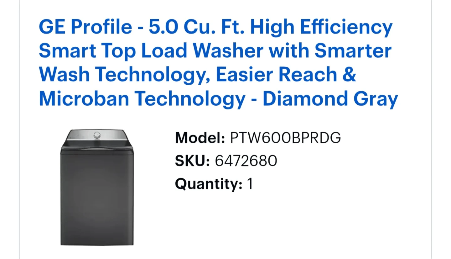 GE Profile Washer and Gas Dryer Set - photo 2