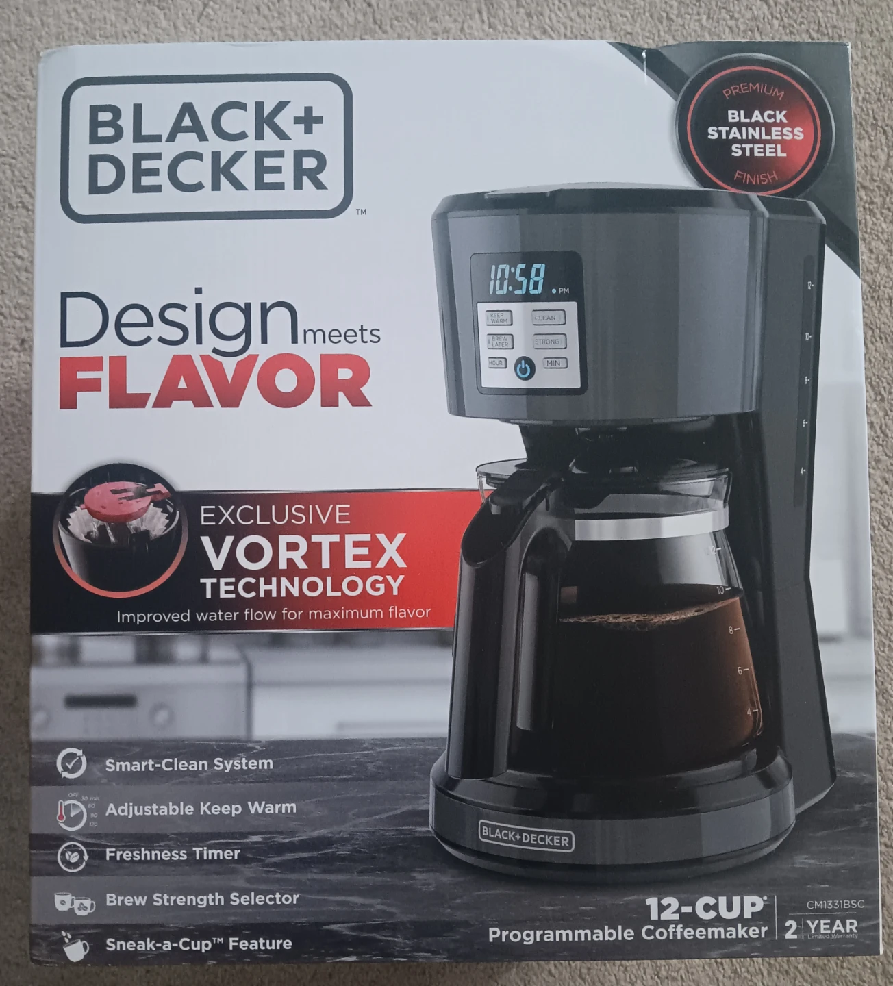 Black+Decker 12-Cup Programmable Coffee Maker