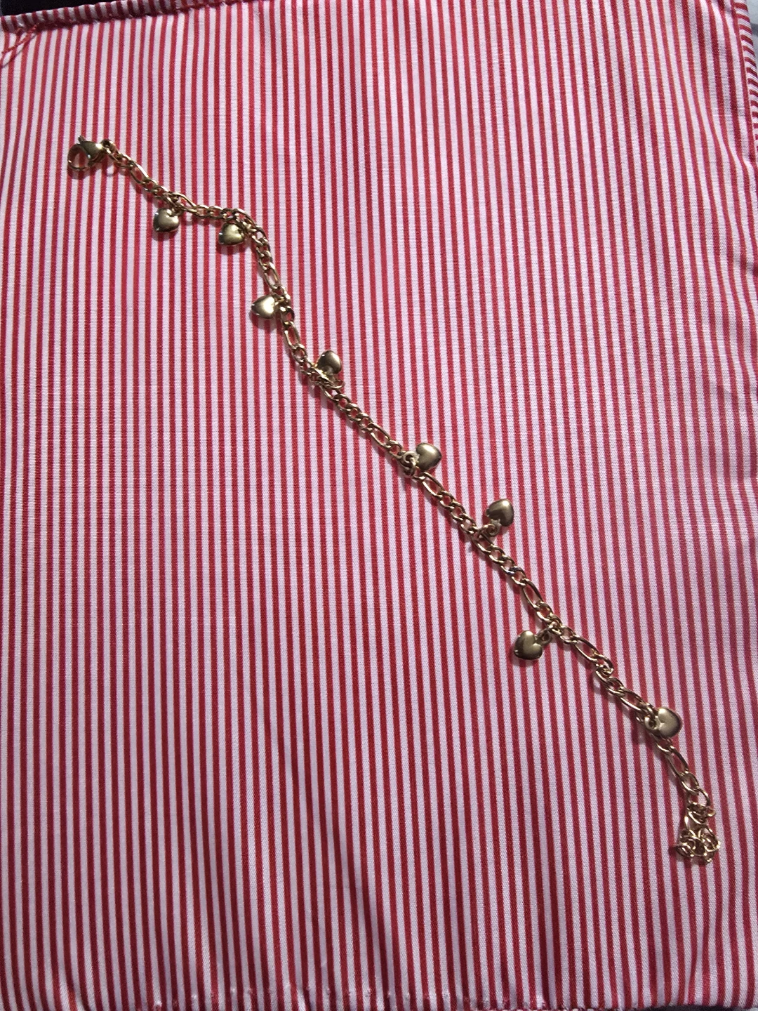 Gold-tone heart charm bracelet - photo 2