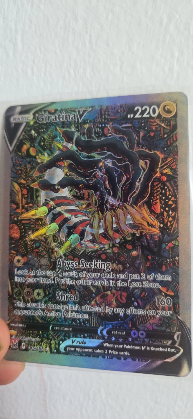 Giratina V 186/196 Trading Card - photo 4