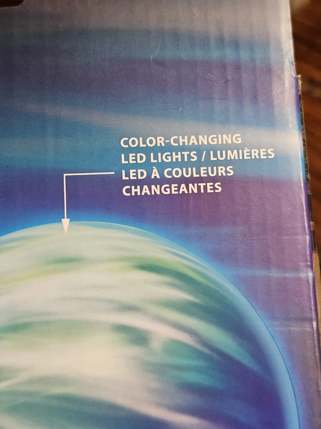 Brookstone Aurora Wave Ball Lamp.  NEW - photo 4