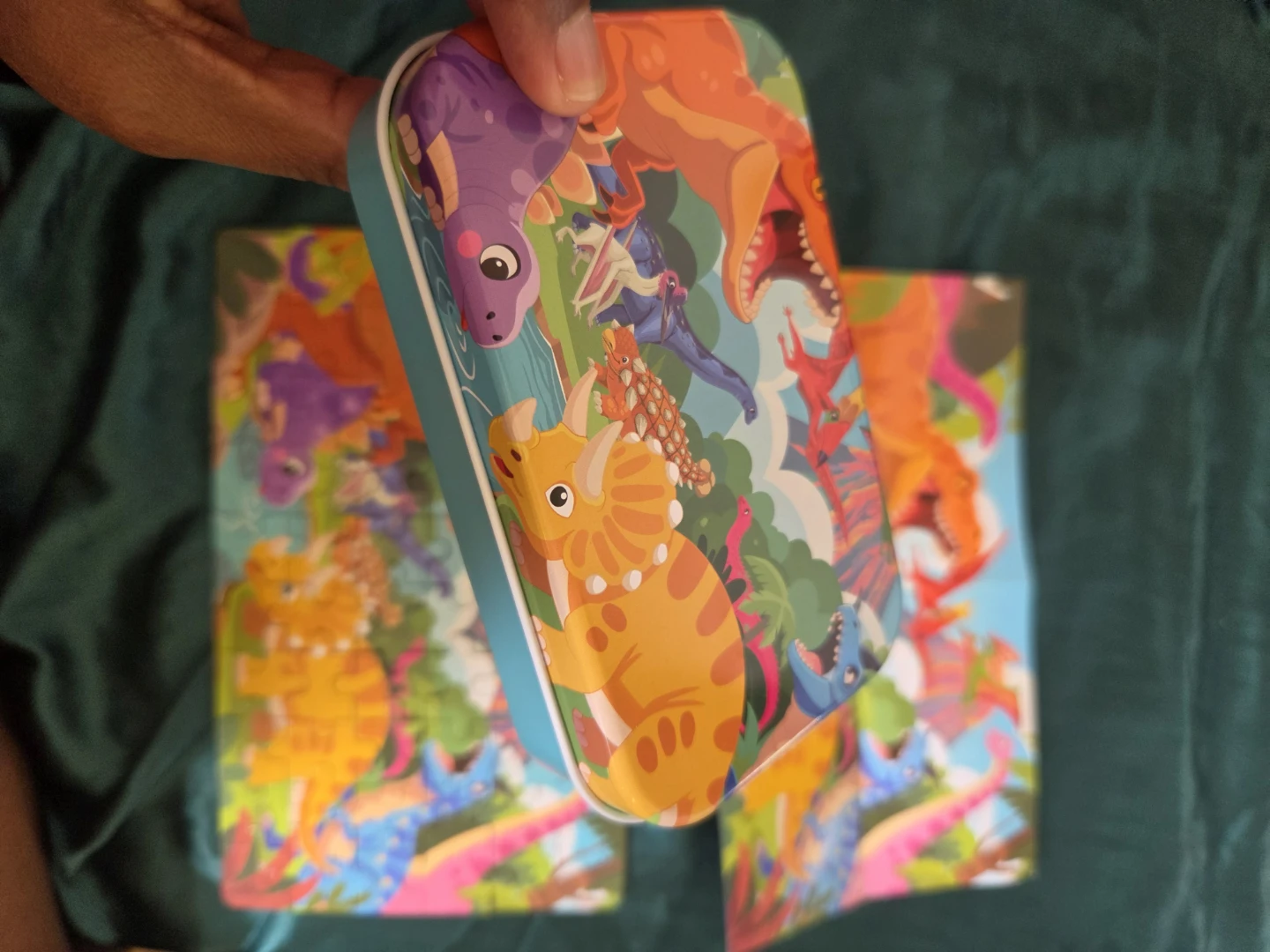 Dinosaur Puzzle in Metal Box✨️🧩🧰 - photo 3