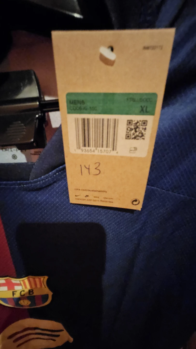New Nike FC Barcelona Soccer Jersey - XL - photo 2