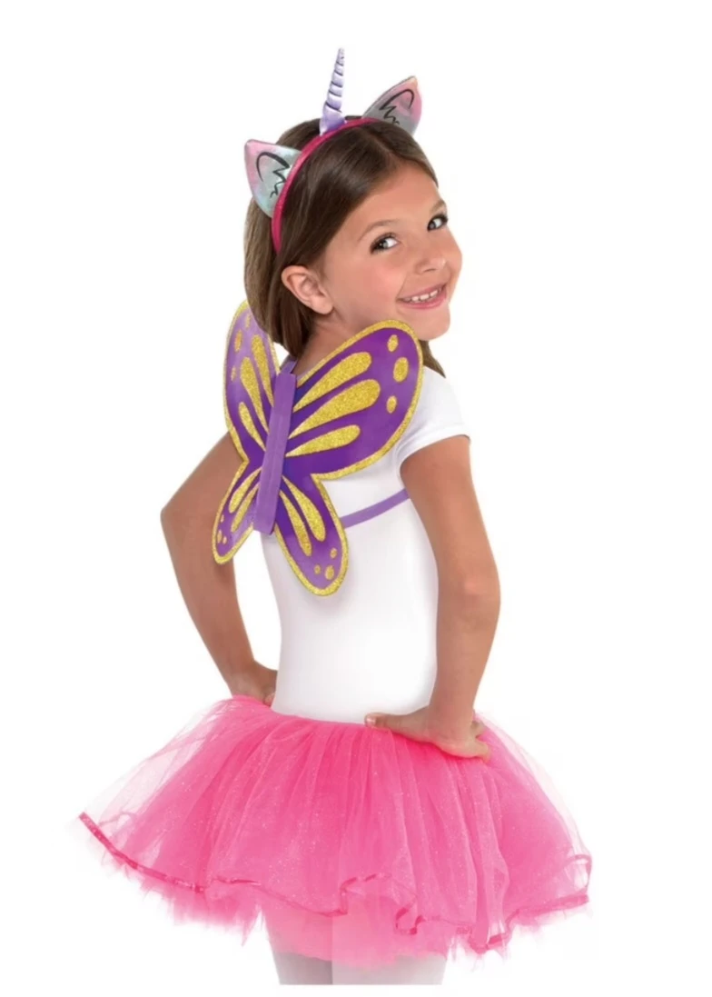 Amscan Rainbow Butterfly Unicorn Kitty Accessory Set - photo 2