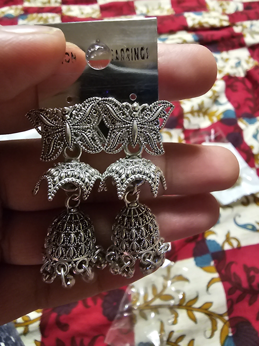Butterfly Jhumka Earrings - photo 2