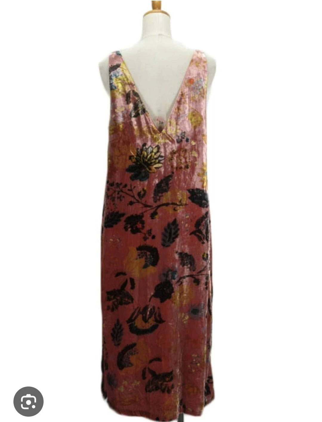 Zara Velvet Floral Print Slip Dress 🏈 - photo 4