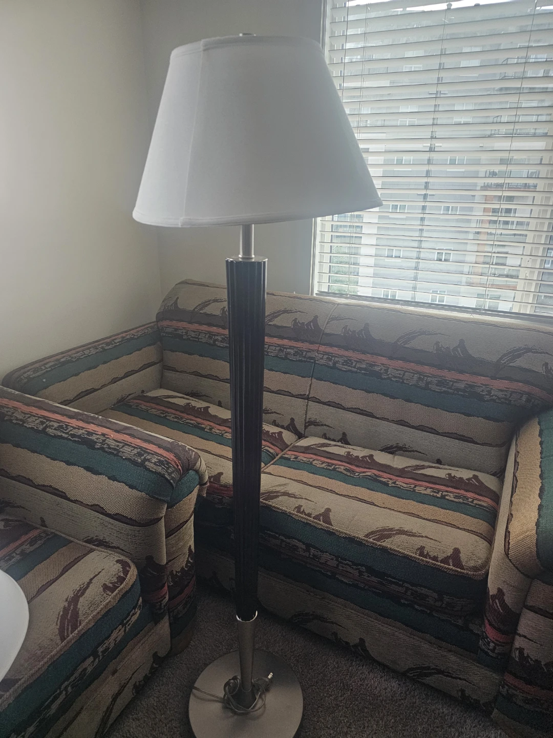 Modern Floor Lamp with White Shade