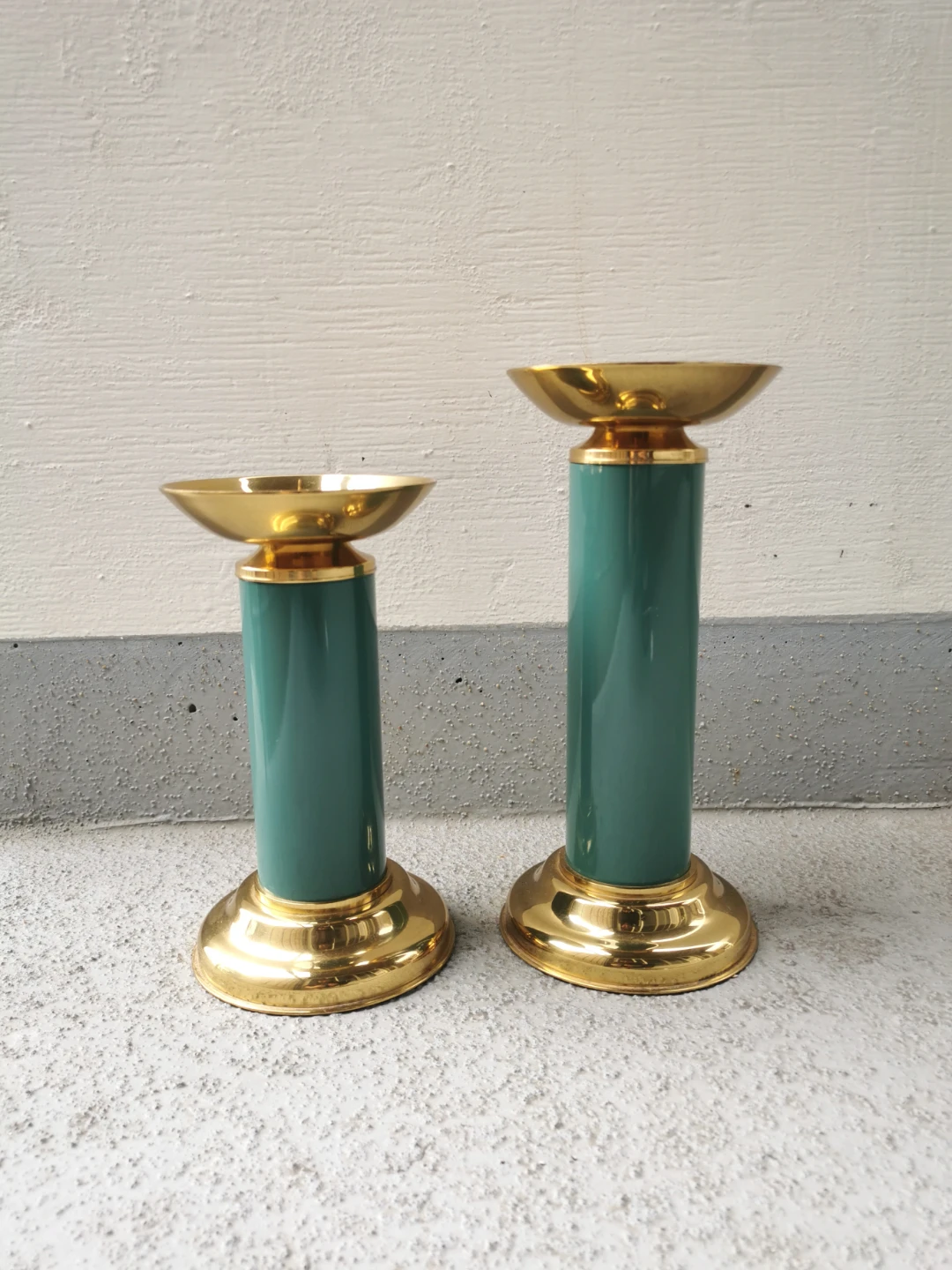 Vintage Ethan Allen Brass Spike Candle Holders - photo 5