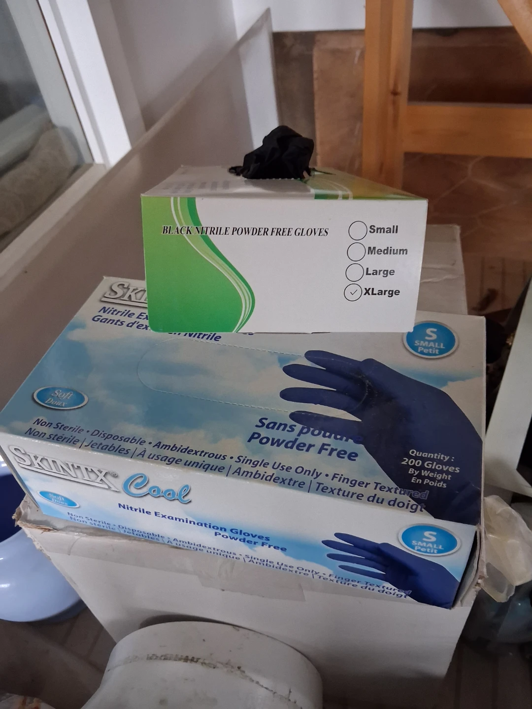 Assorted Nitrile Gloves - Skintex and Black Nitrile