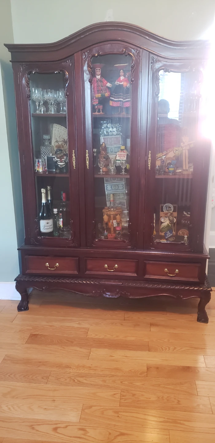 Vintage Mahogany China Cabinet