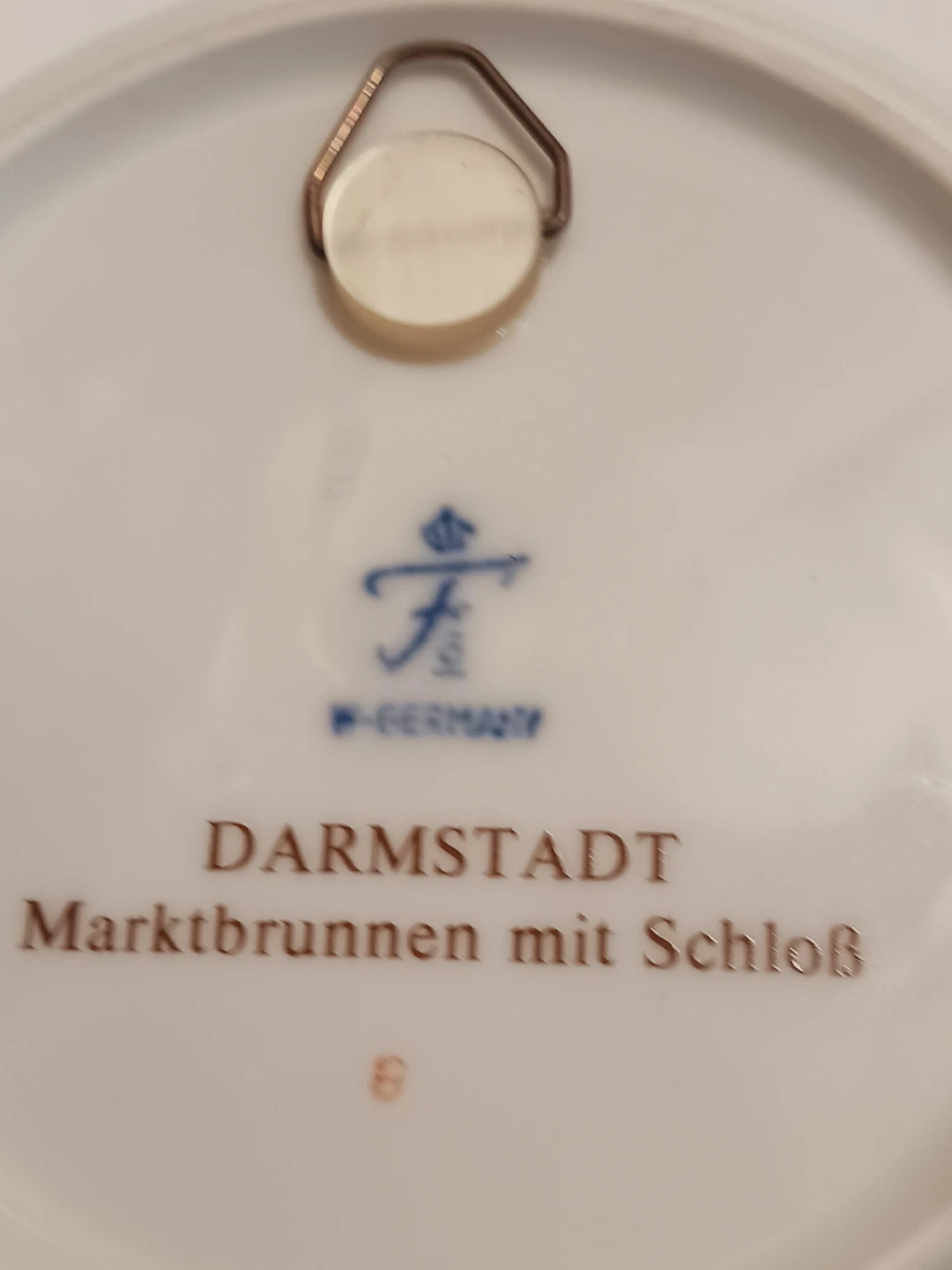 22K Gold Trim German Darmstadt Decorative Saucer - photo 4