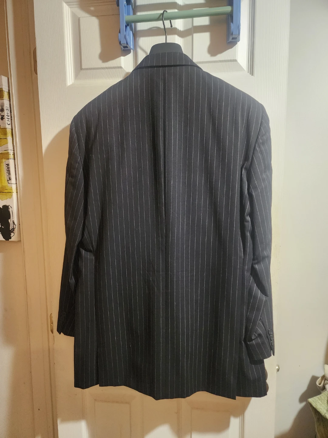 Versace Classic Men's Pinstripe Suit - IT52 / US42L 32x34 Pants - photo 3