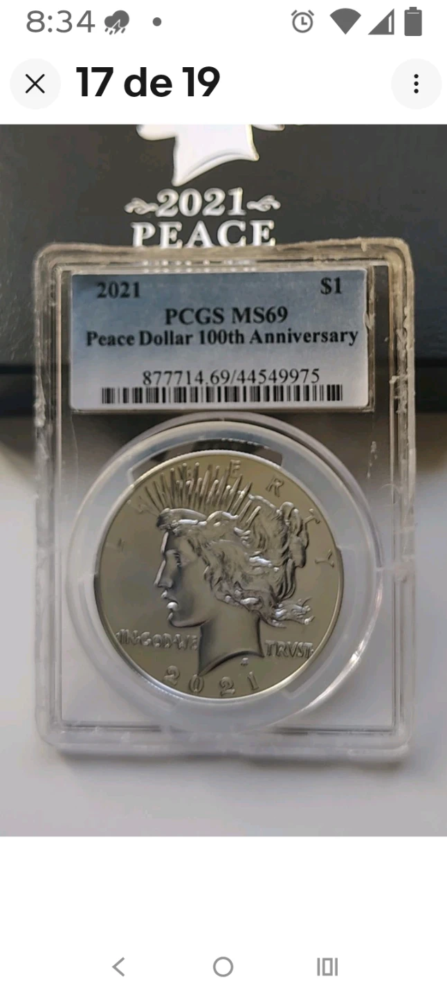 2021 Peace Dollar Necklace - photo 2