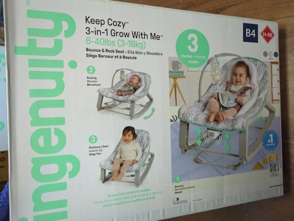 Sealed Ingenuity Keep Cozy 3-in-1 Grow With Me Seat