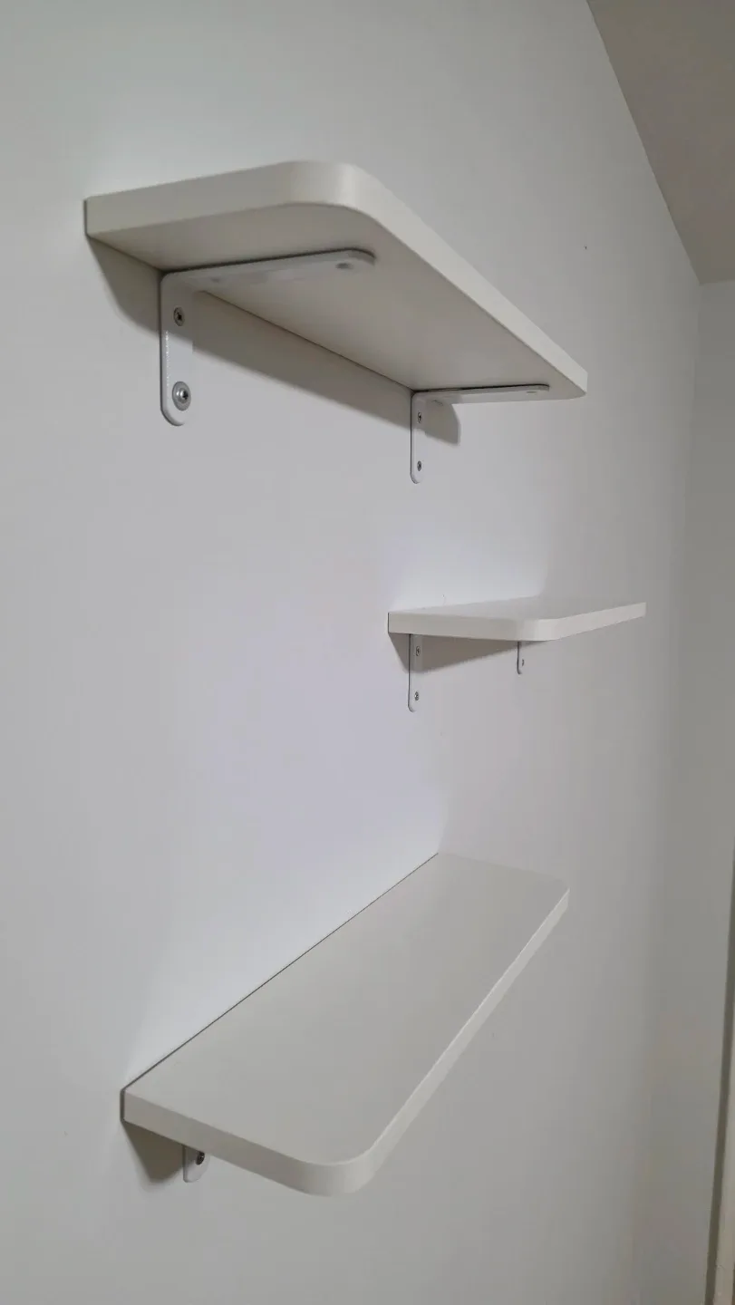 Set of Three White  Shelves - photo 3