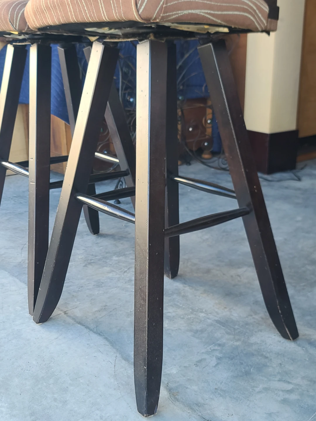 Two Swivel Bar Stools - photo 4