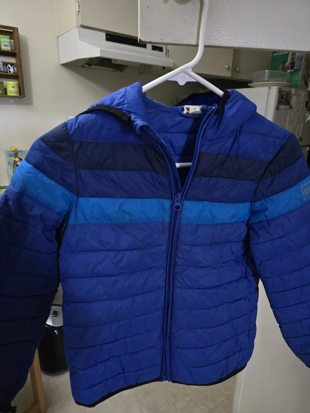 Gap Kids Blue Hooded Puffer Jacket