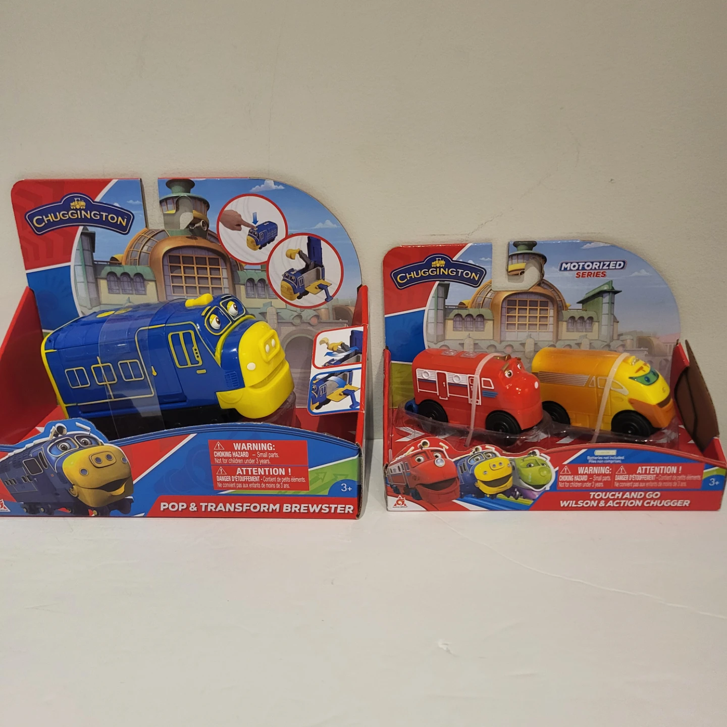 Chuggington Motorized Wilson, Action Chugger & Pop Brewster