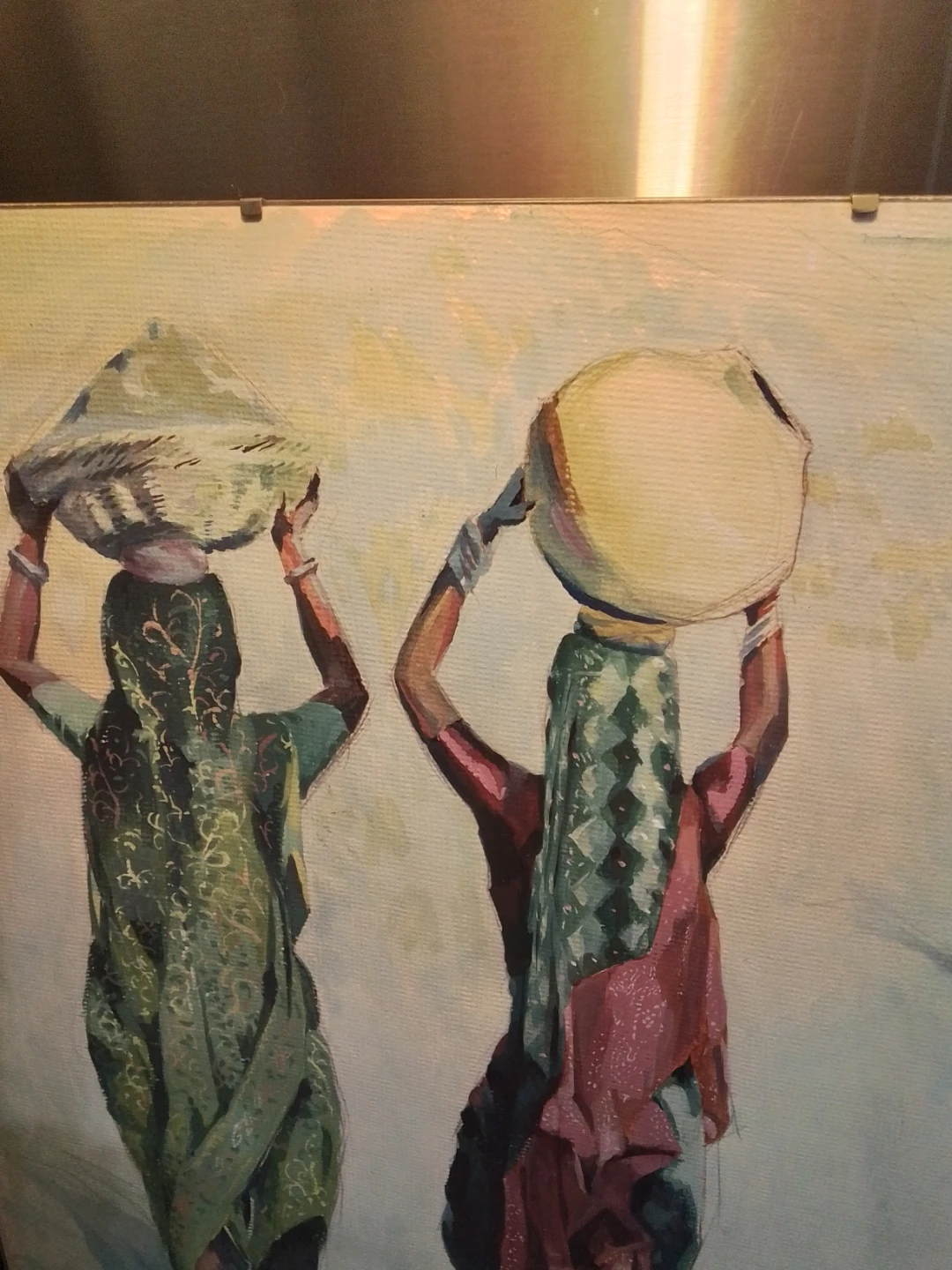 Original Figurative Watercolor by Listed Weimin Mo - photo 4