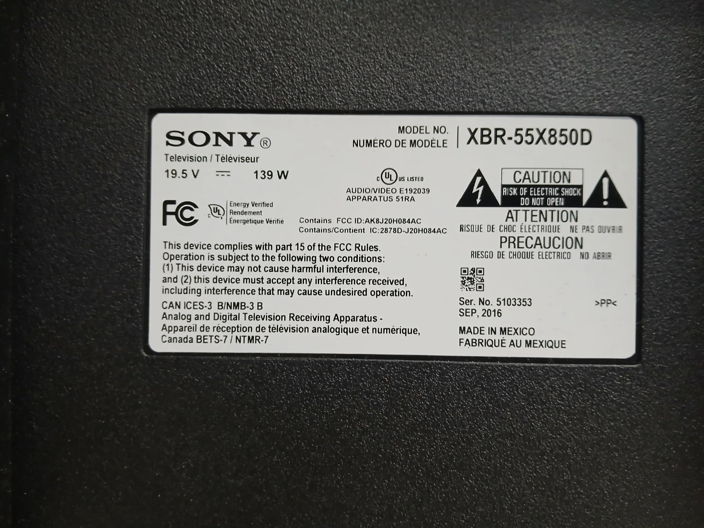 55 inch sony Bravia smart TV with a sanus tiltable wall mount - photo 3
