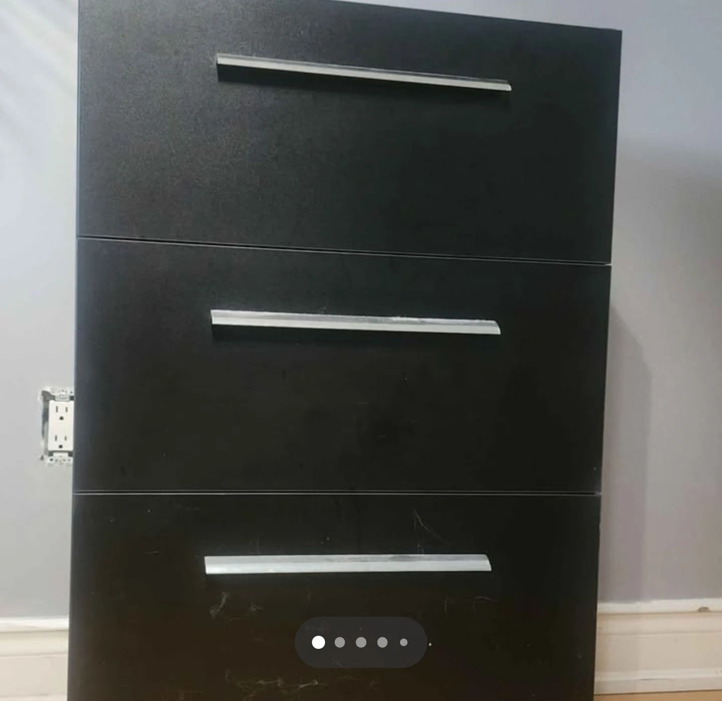 Modern Black Two-Drawer Bathroom Vanity - photo 2