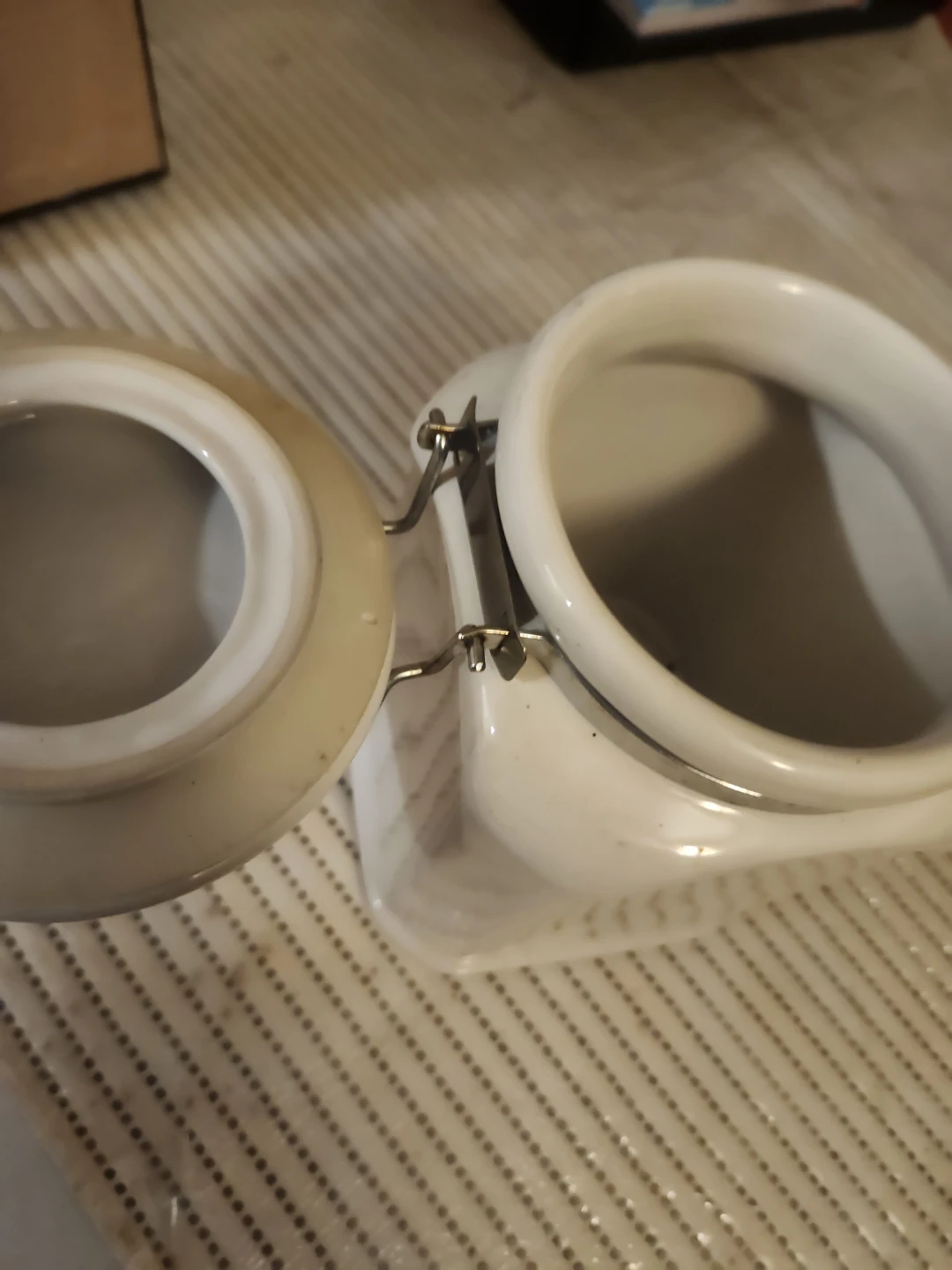 White Ceramic Storage Canister - photo 2