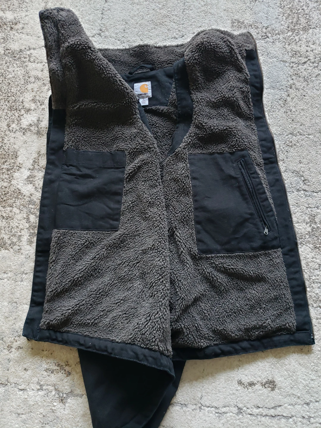 Carhartt Black Sherpa Lined Vest - photo 3