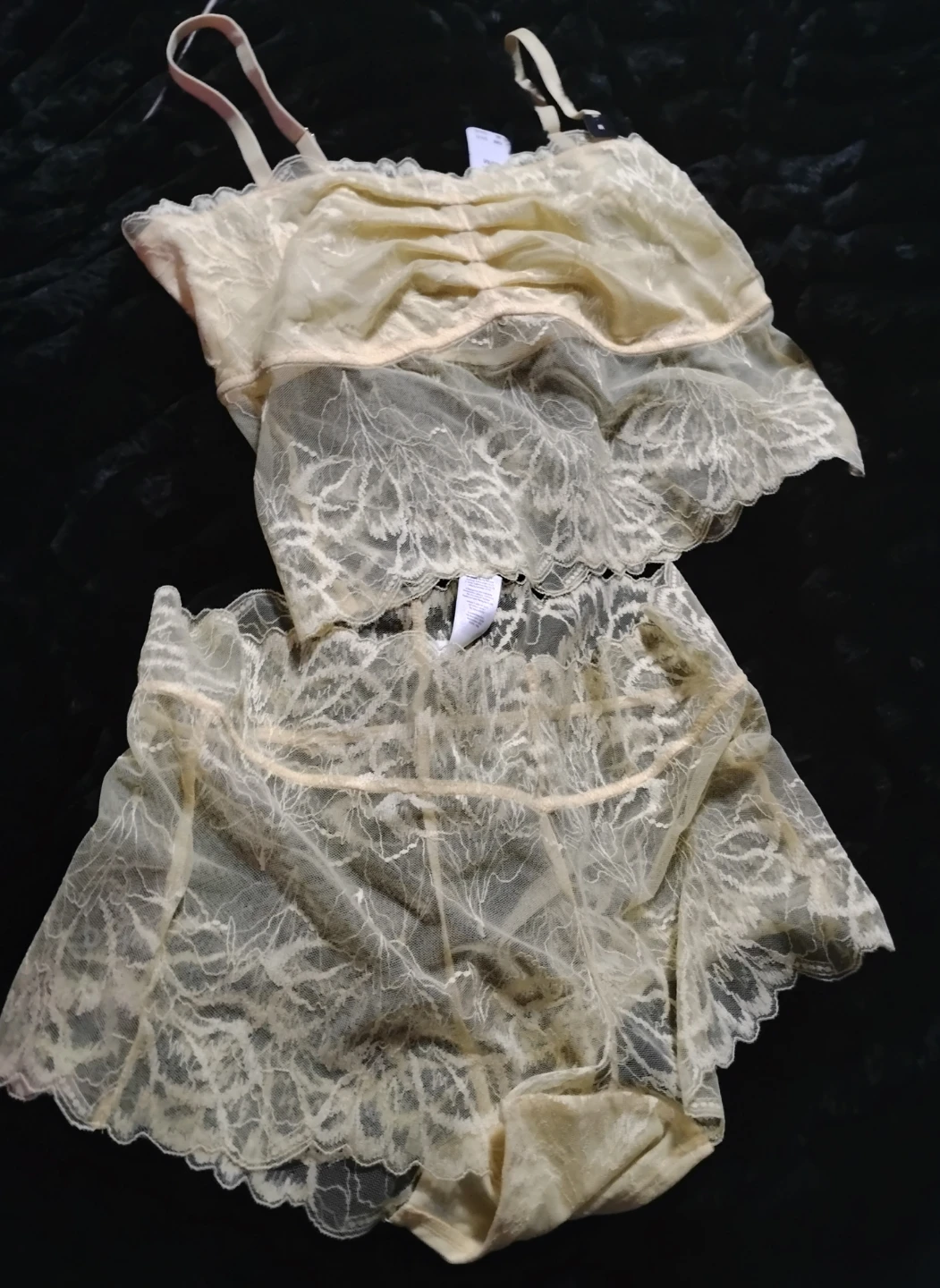 Lingerie Set - Lace Camisole and Shorts - photo 4