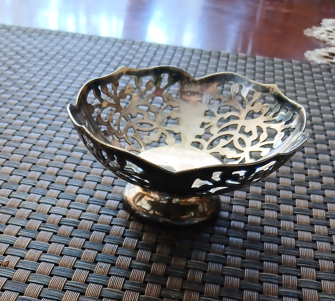 Silver pedestal bowl or comport
