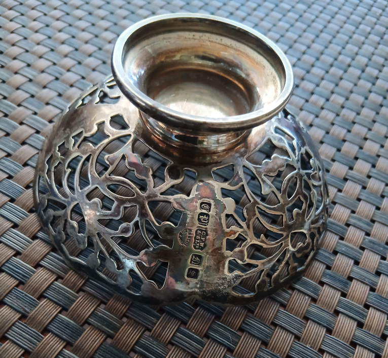 Silver pedestal bowl or comport - photo 2