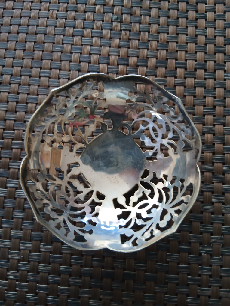 Silver pedestal bowl or comport - photo 3