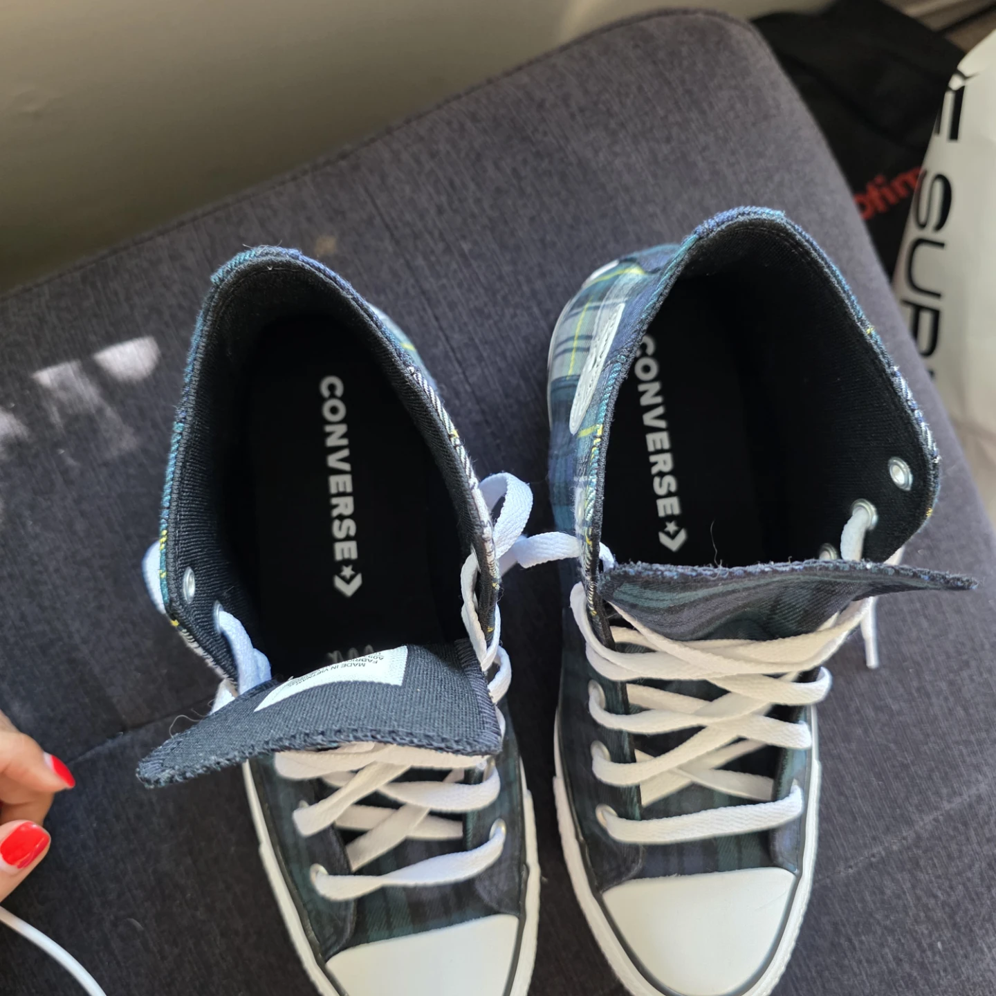 Converse Chuck Taylor All Star High Top Plaid Sneakers - photo 2