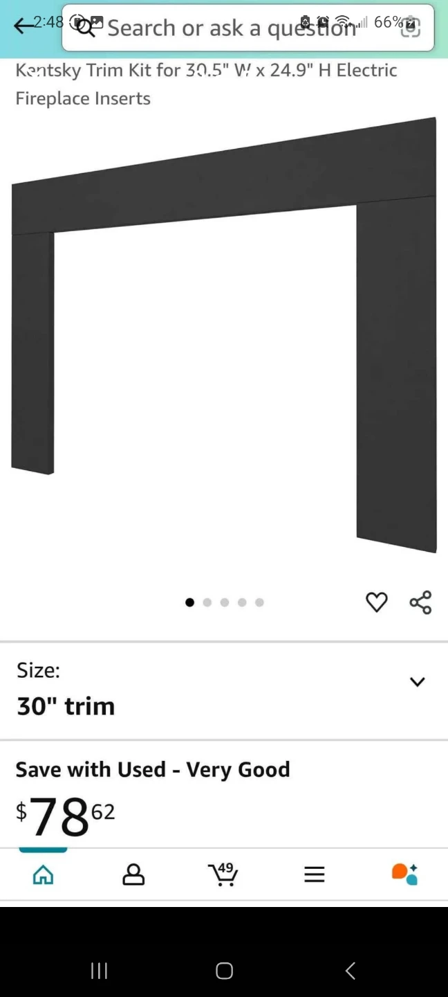 Kentsky Trim Kit for Electric Fireplace Inserts - photo 3